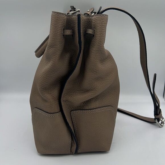 NWT Frye Faye Shoulder Bag- Gray/Taupe - Picture 5 of 11